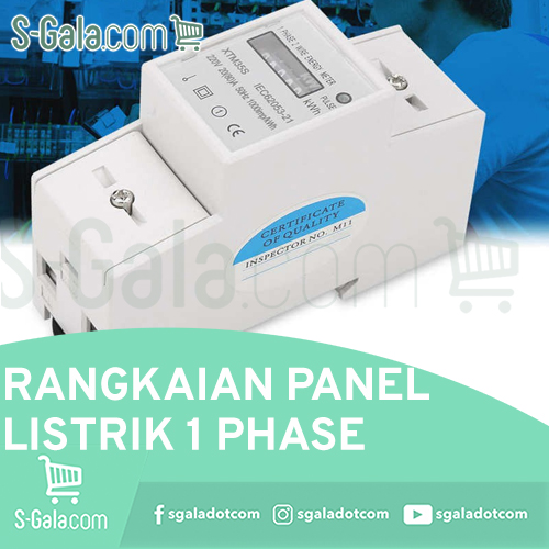 Cover rangkaian panel listrik 1 phase