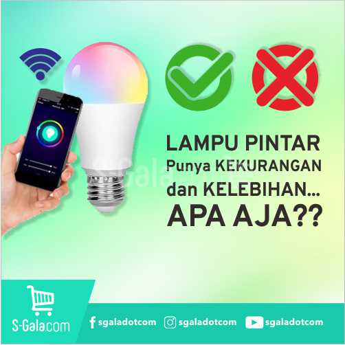 Cover Kelebihan & Kekurangan Teknologi Lampu Pintar