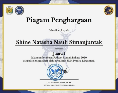 Piagam Penghargaan / Sertifikat