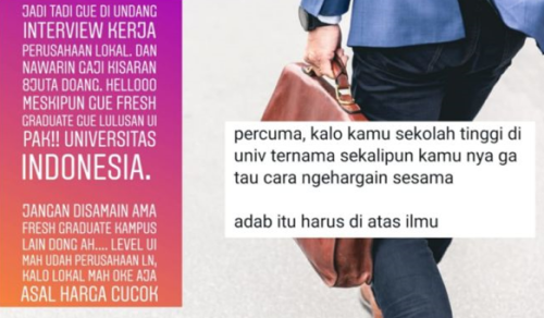Menuntut gaji tinggi ke perusahaan