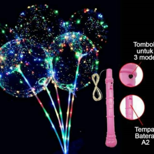 baterai pada lampu led RGB balon bobo