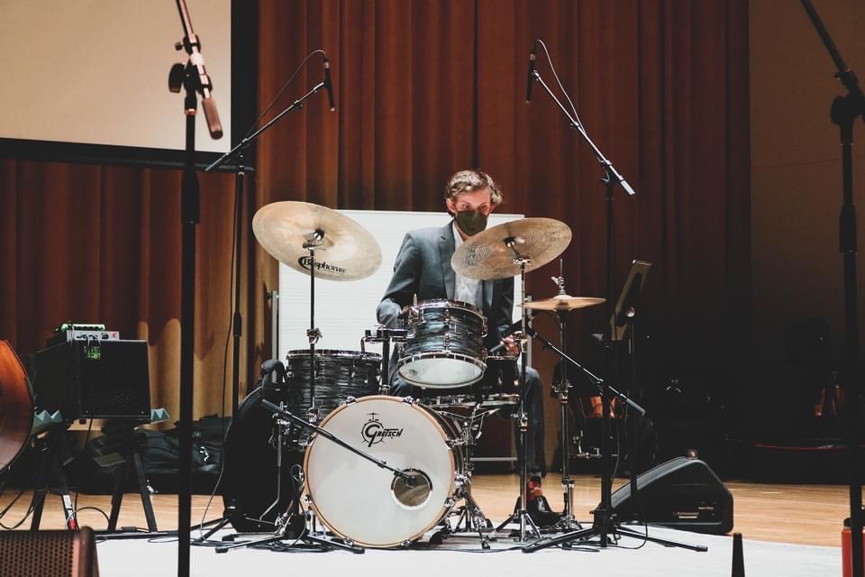 Henry playing in Gusman Hall
