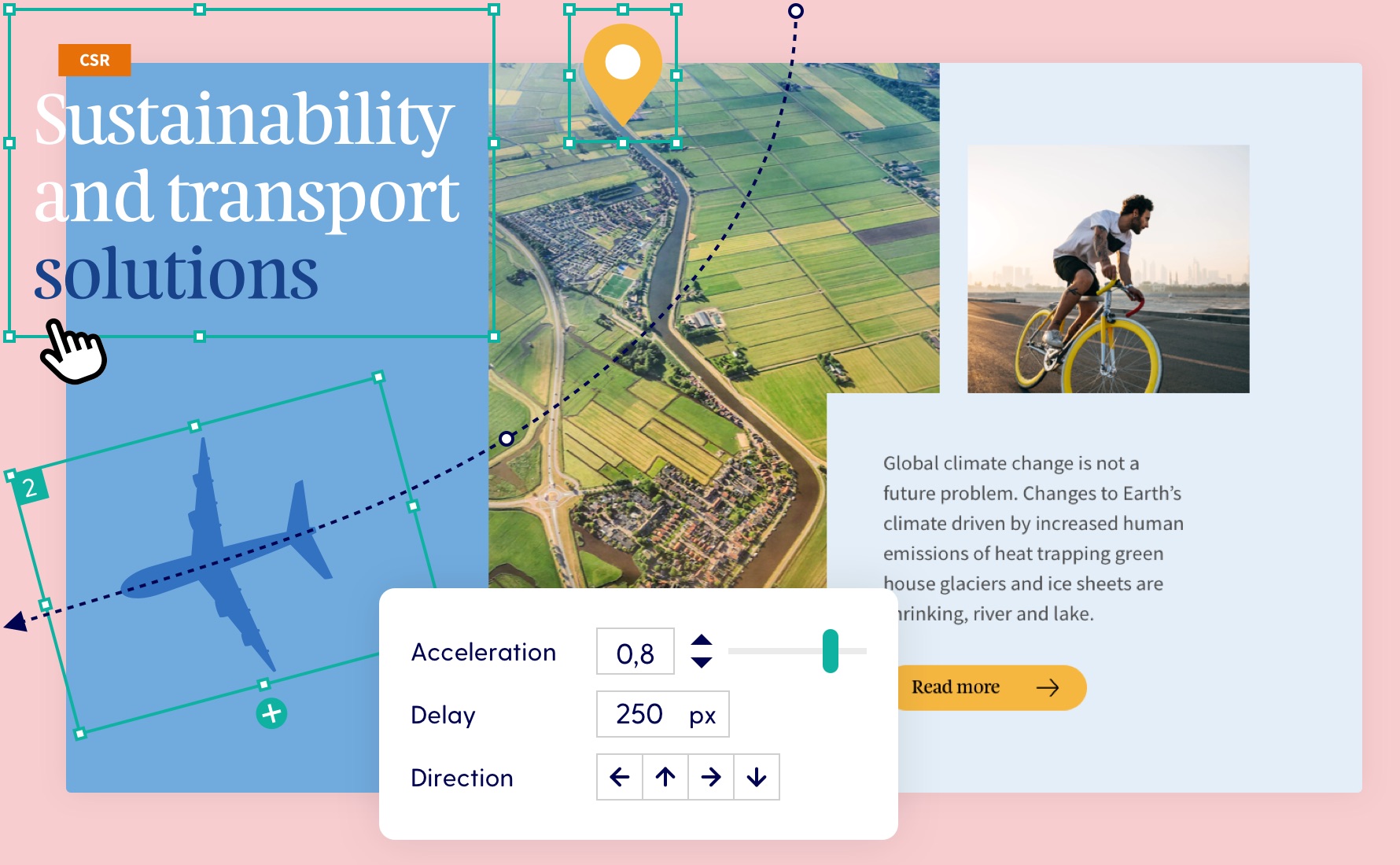 Create visual and interactive stories using the simple to use Pro editor