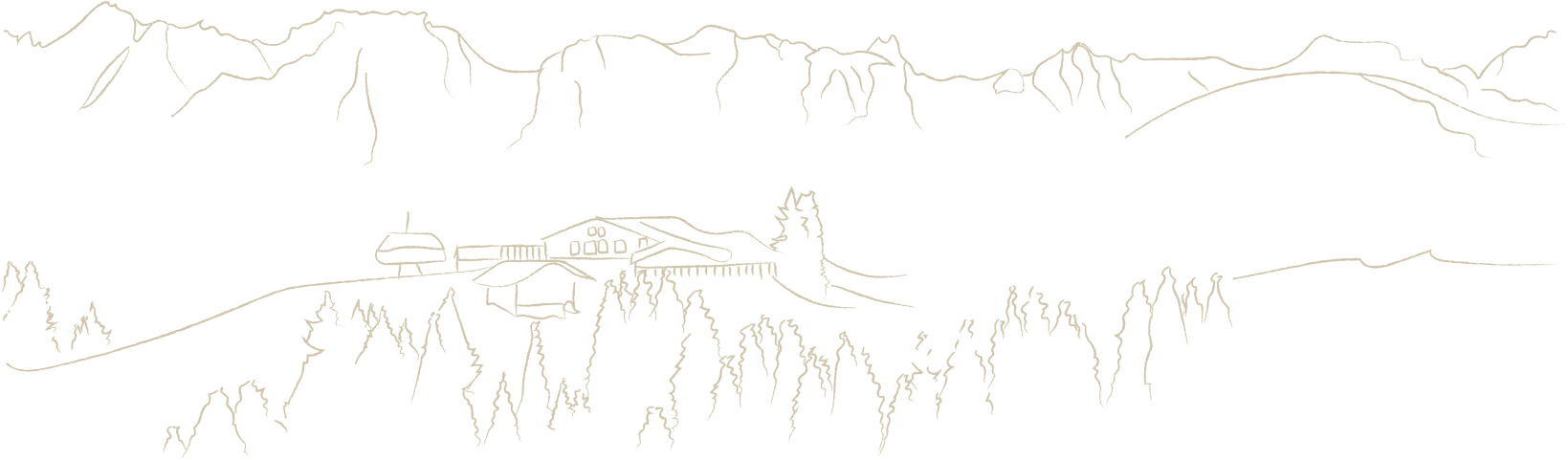 Illustration paysage Le Cafe 1789 Saint Tropez Megeve