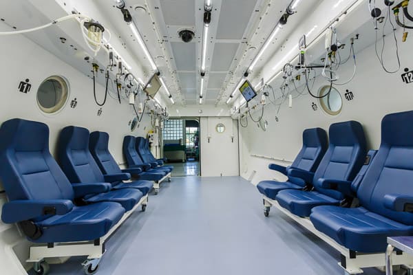 A multiple person oxygen chamber