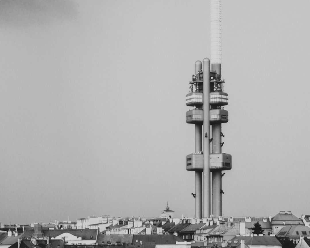 The Zizkov television Tower in Praha, Czech Republic