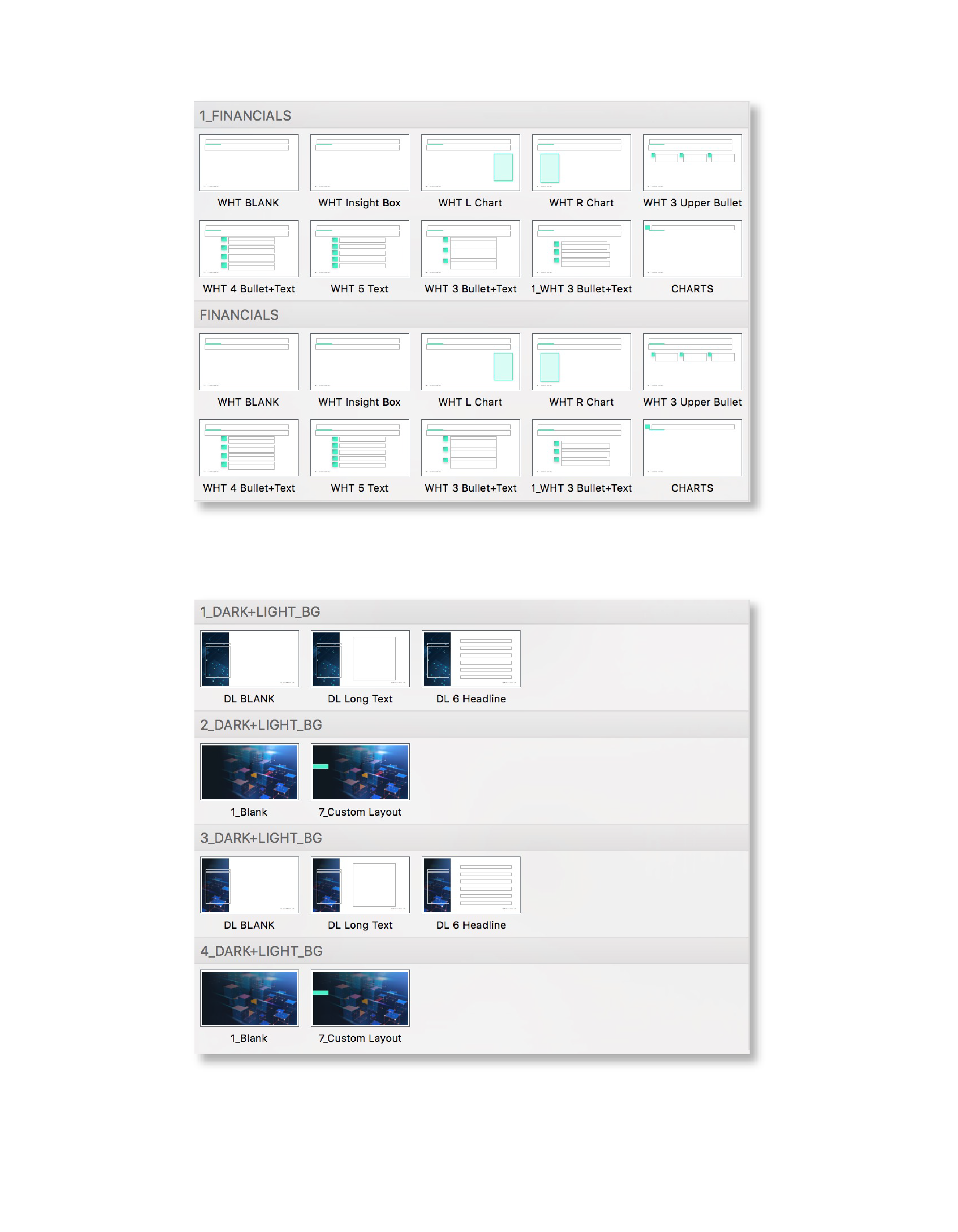 One PowerPoint Template to rule them all? See how we created a multi-use, branded template suite for our financial services client to use for reporting, board presentations, and more.