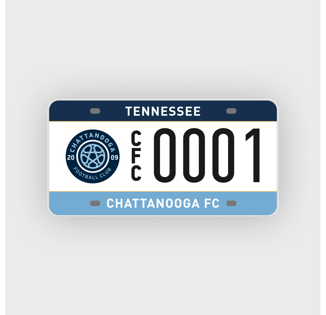 CFC License Plate Chattanooga Football Club Foundation