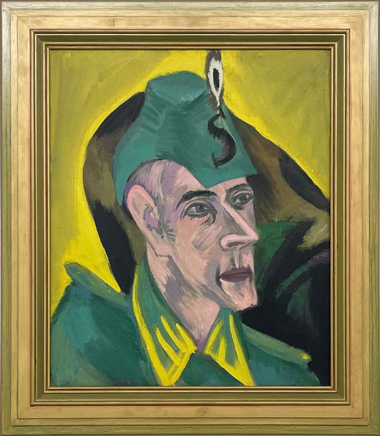 Ernst Ludwig Kirchner, Officer and Waitress, 1915, Oil in canvas, 95 x 82 cm