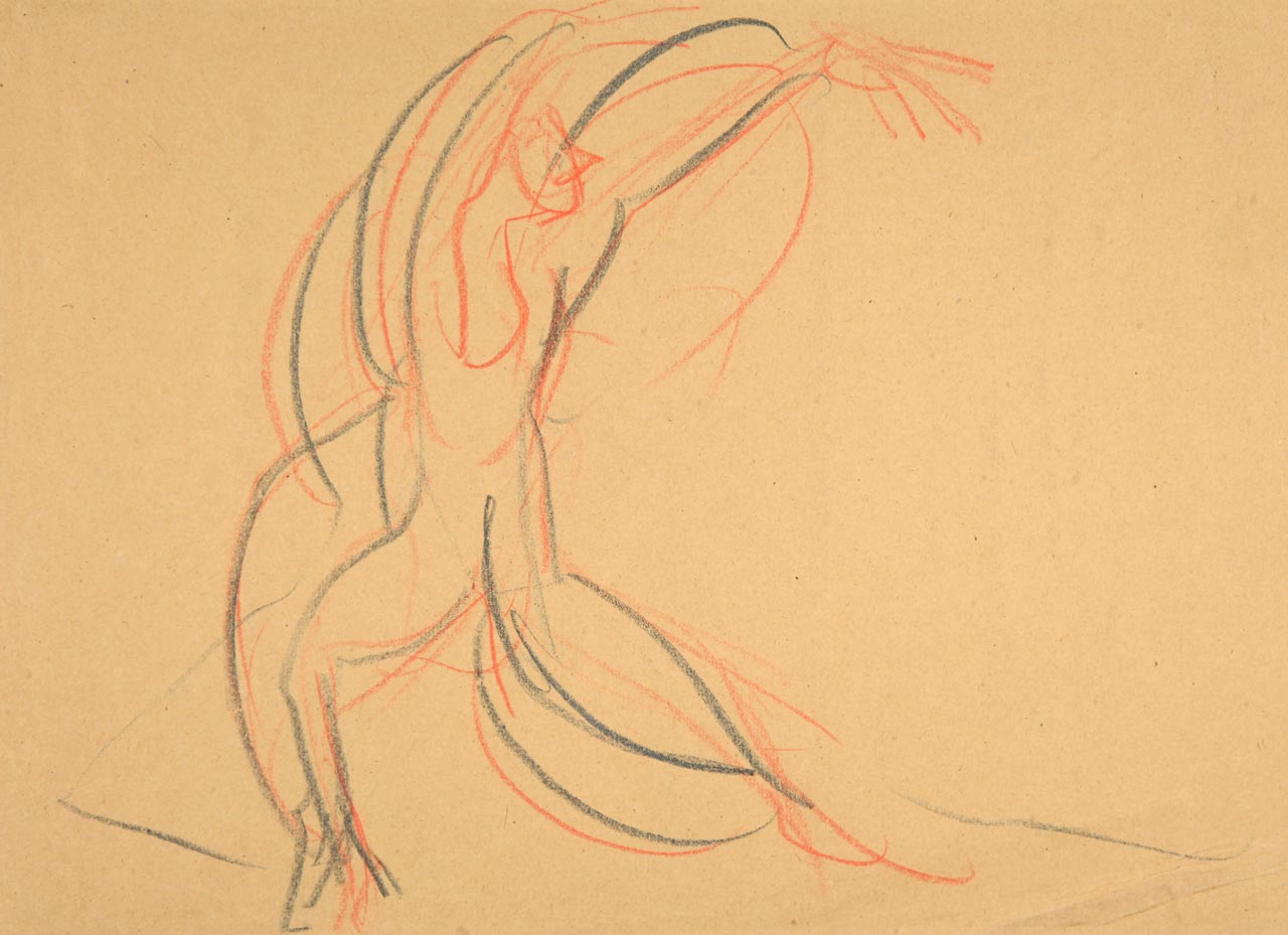 Ernst Ludwig Kirchner, Totentanz Mary Wigman, 1926