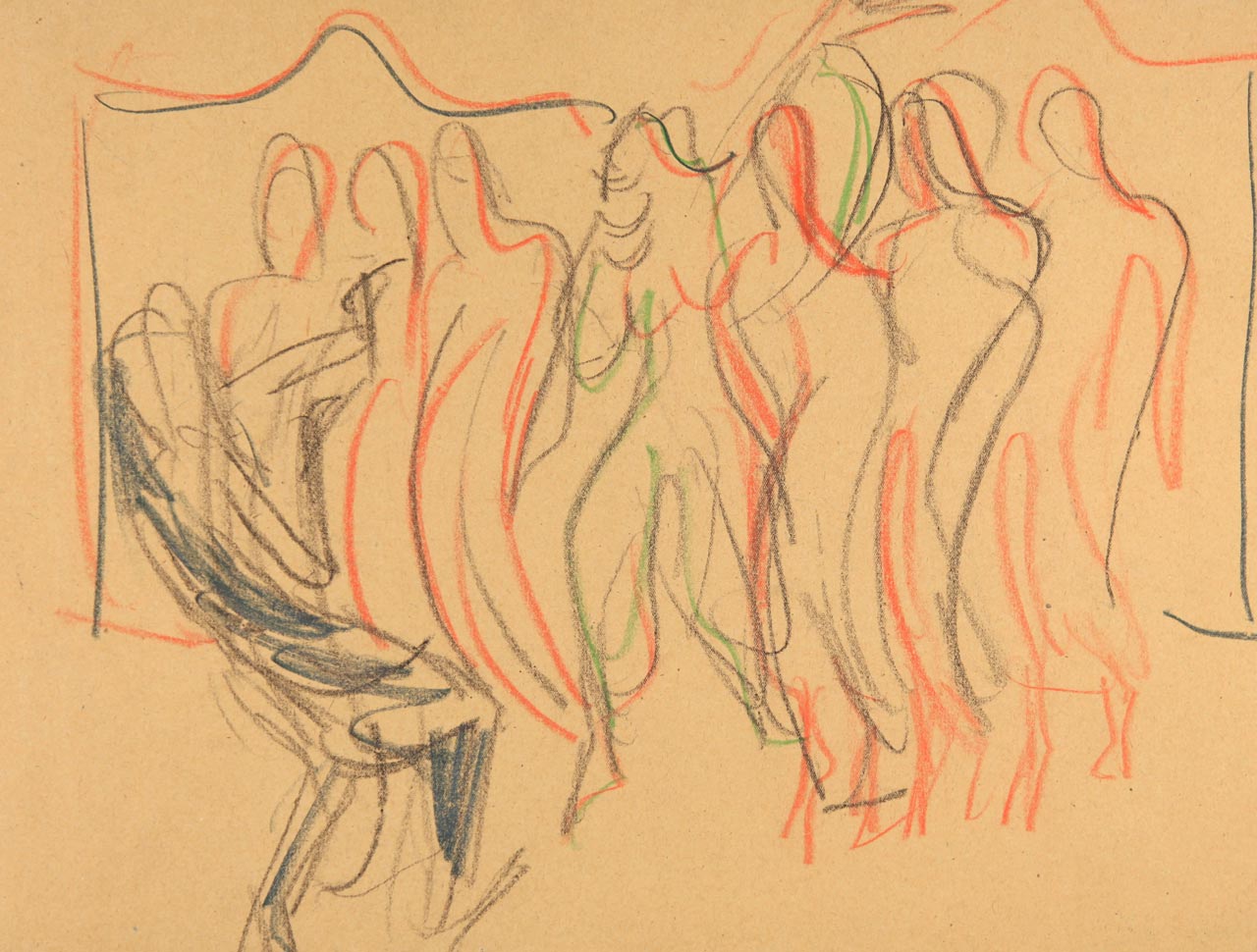 Ernst Ludwig Kirchner, Totentanz Mary Wigman, 1926