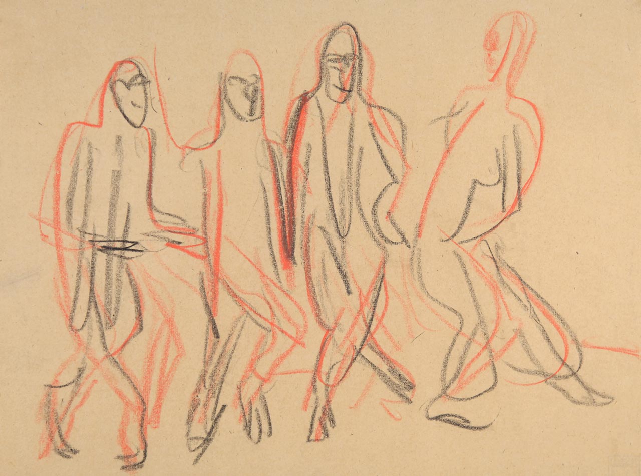 Ernst Ludwig Kirchner, Totentanz Mary Wigman, 1926