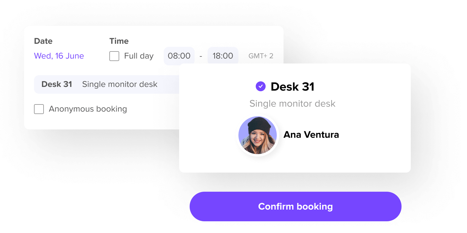 Workspace Booking animation