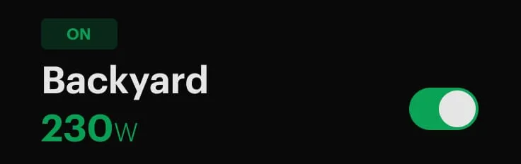 Control backyard app