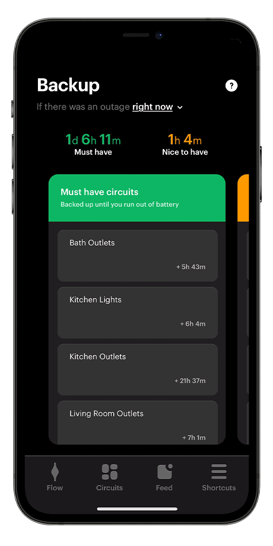 SPAN Backup app animated