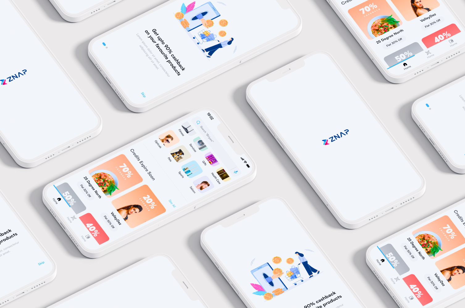 Znap cash mockup for Project Description