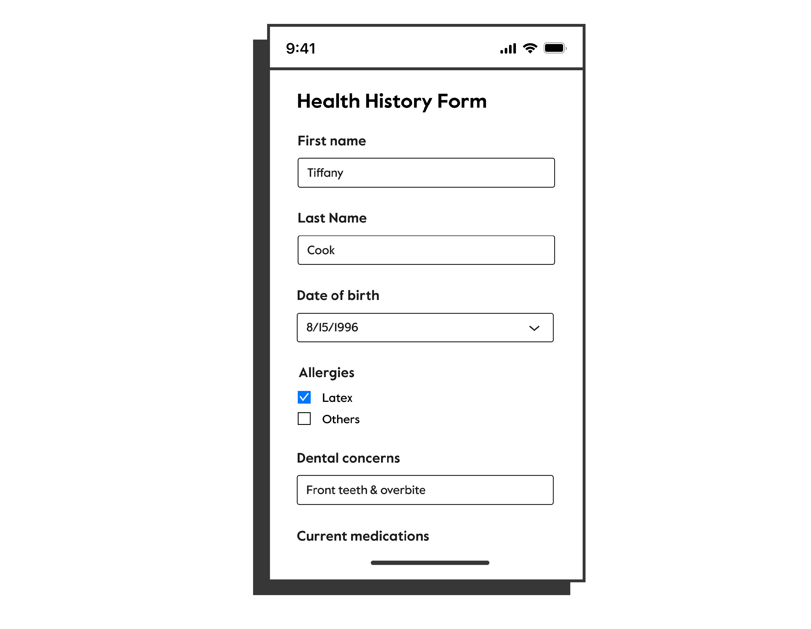 health history illustration