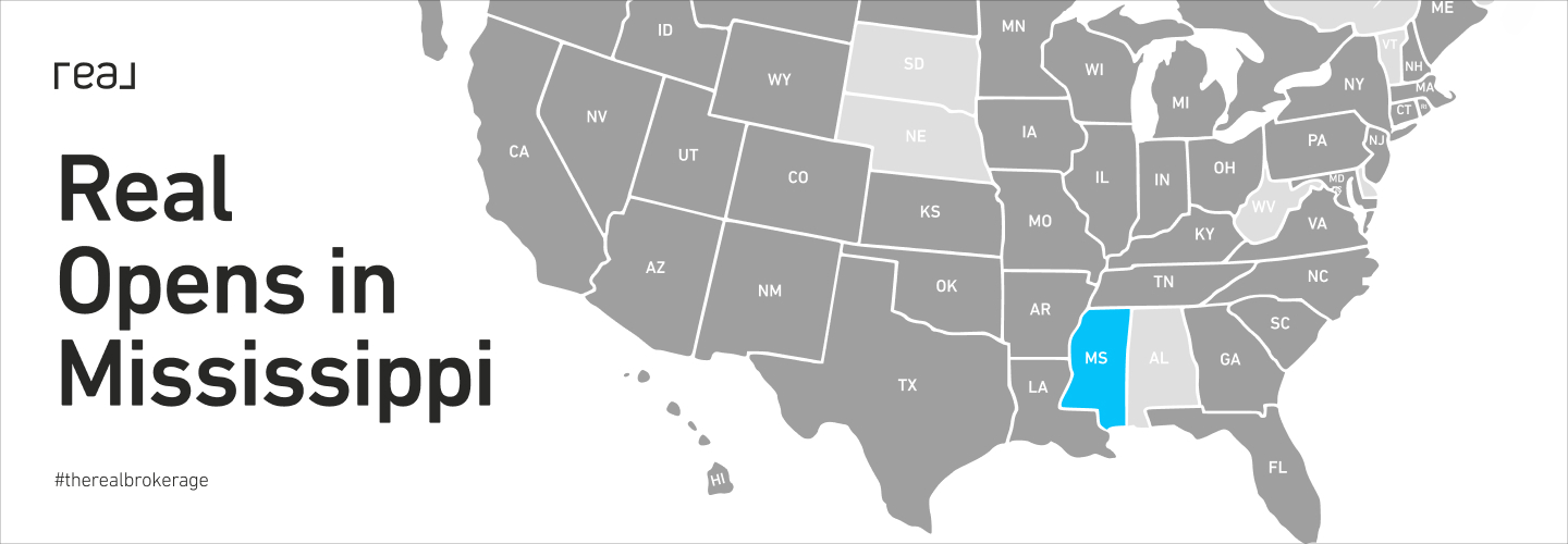 Real The Real Brokerage Inc. Opens in Mississippi