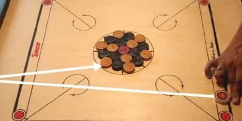 breaking in carrom