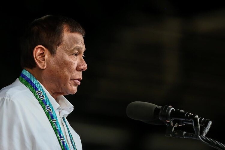 Source: ForbesQUEZON, Dec. 17, 2019 -- Philippine President Rodrigo Duterte speaks during the celebration of the 84th anniversary of the Armed Forces of the Philippines inside Camp Aguinaldo in Quezon City, the Philippines, Dec. 17, 2019.(Photo…