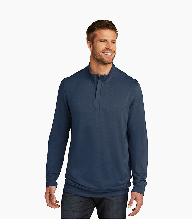 TravisMathew Newport 1/4-Zip Fleece - Blue Nights