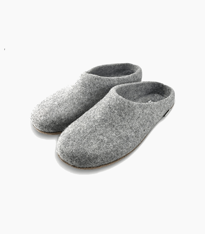 Kyrgies Wool Slippers - Grey