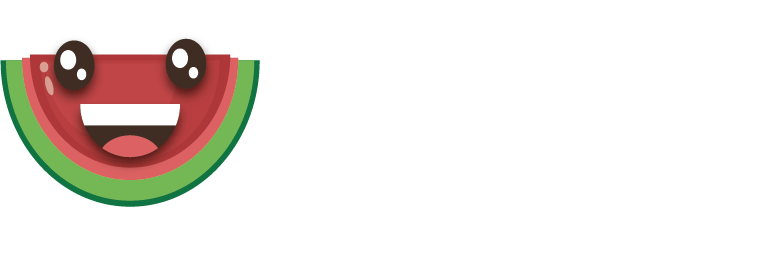 Watermelon's brand logo. It has a smiley watermelon and a text that says "Watermelon".