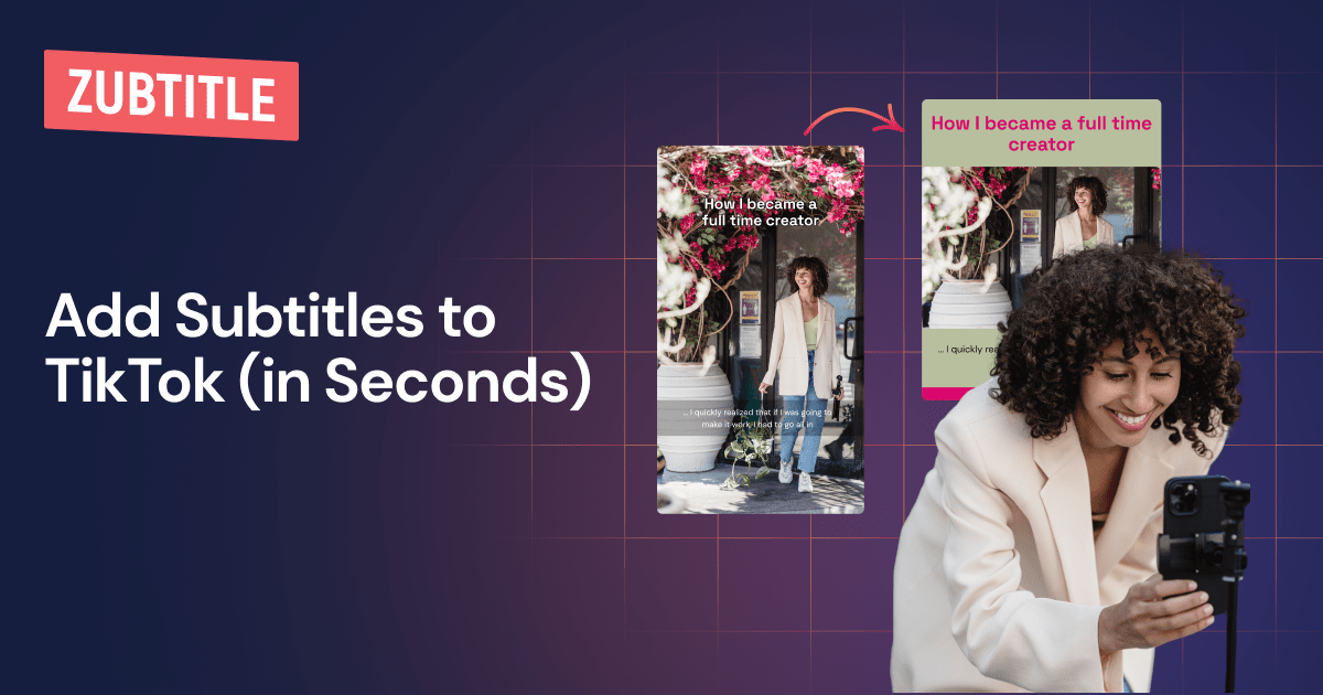 Incorporating native text and subtitles in TikTok ads