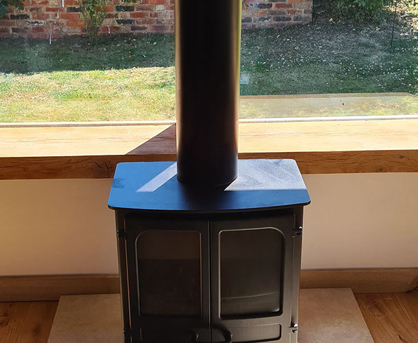 pitched roof and chimney