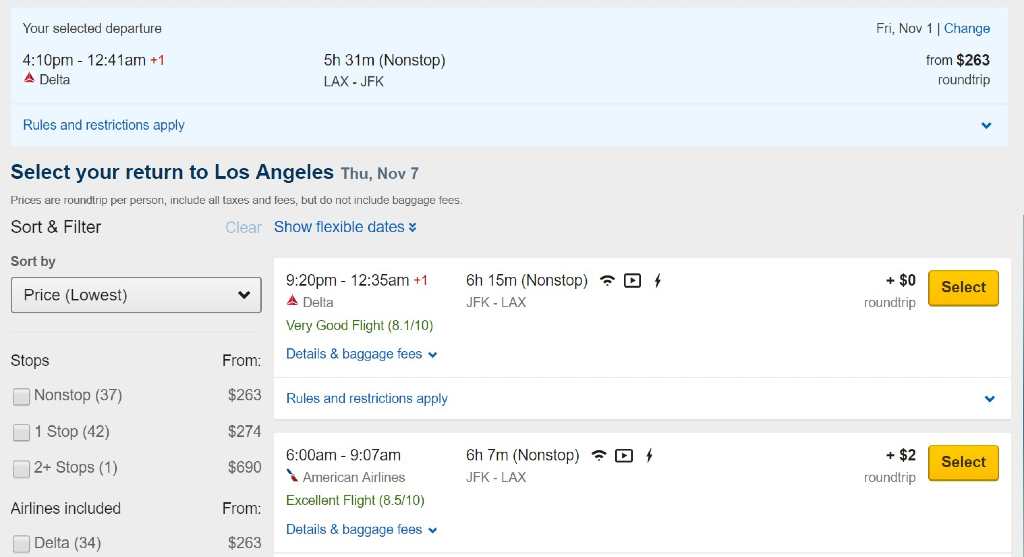 creating an itinerary on Expedia