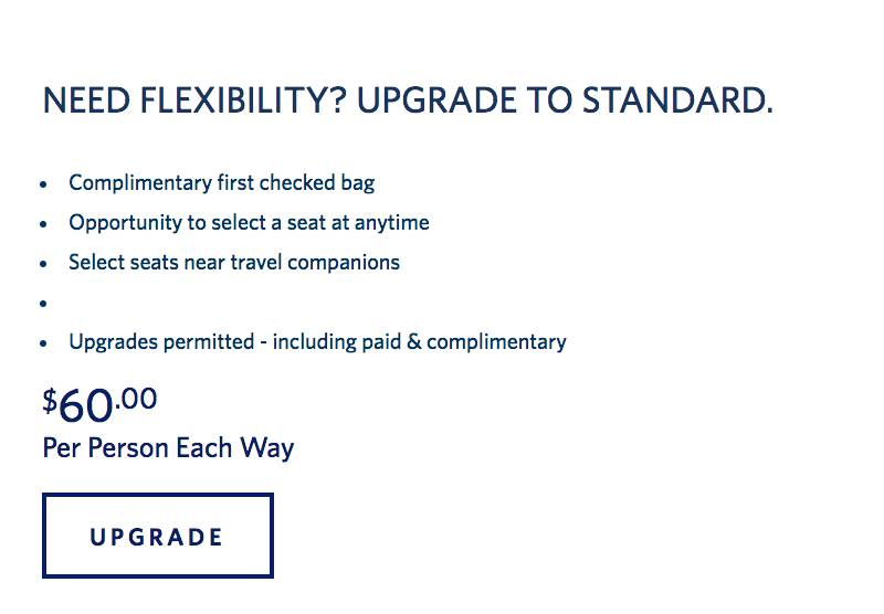 example of upgrade options.