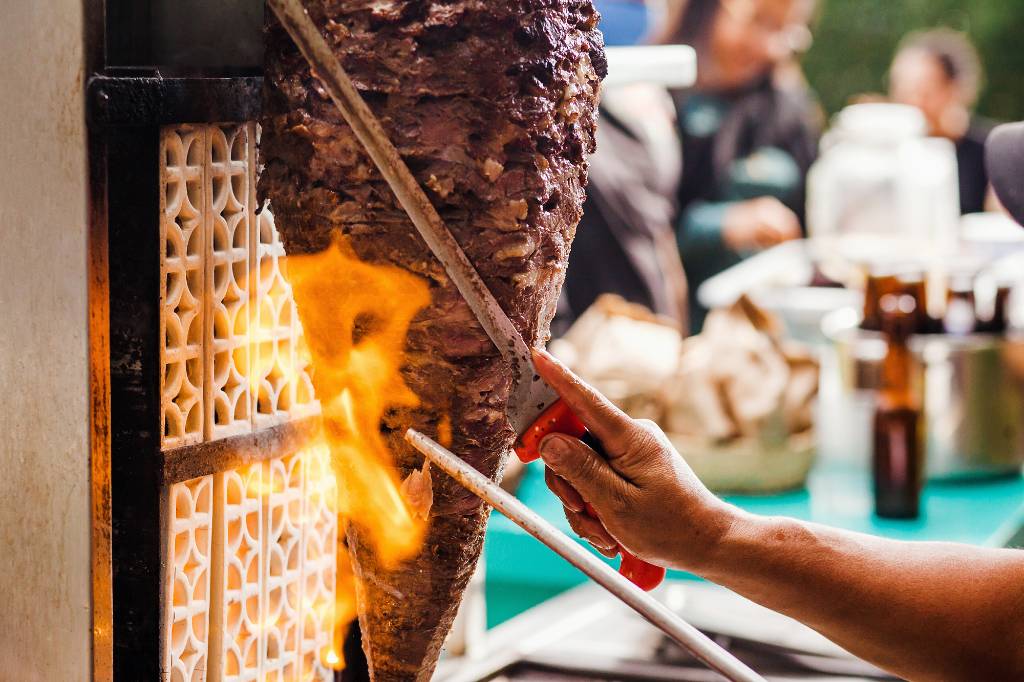 tacos al pastor in Mexico City.