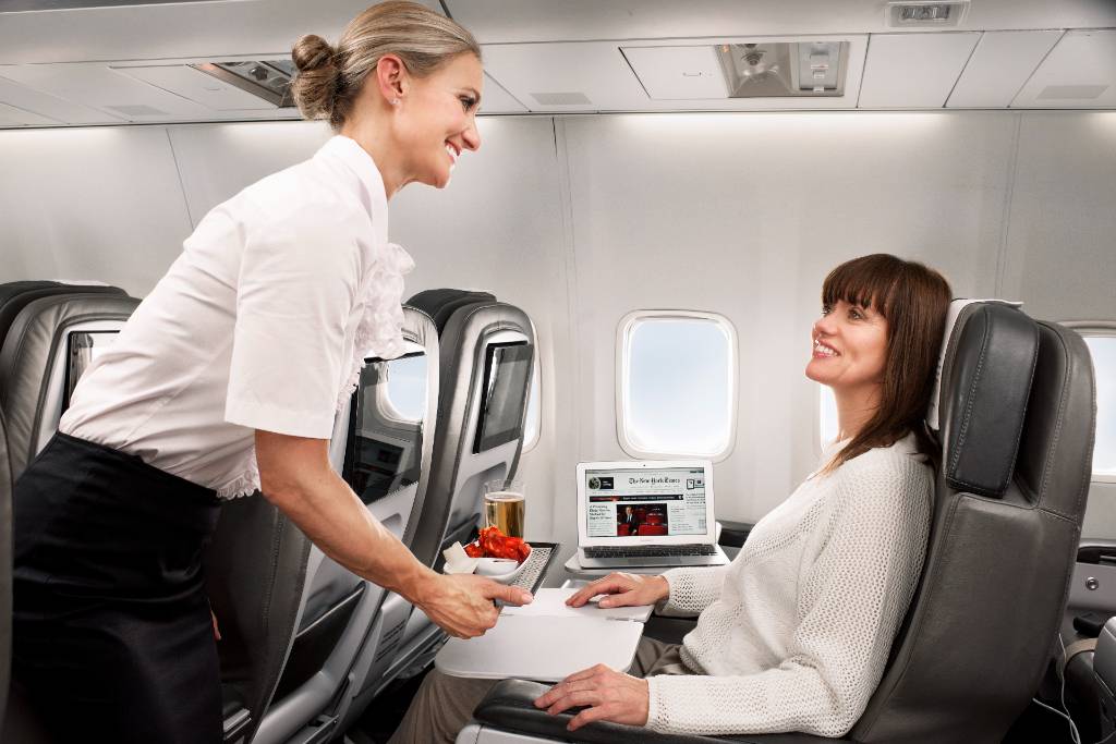 flying Icelandair business class