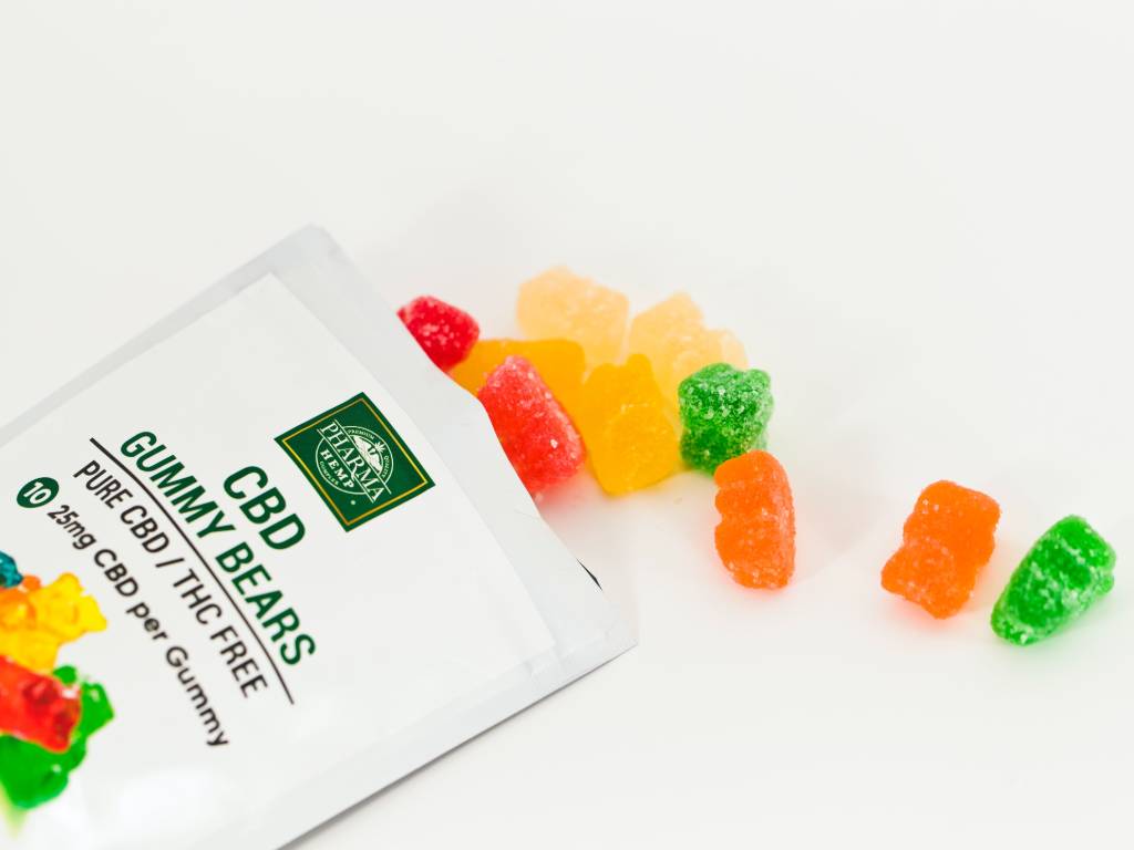 package of CBD gummies.