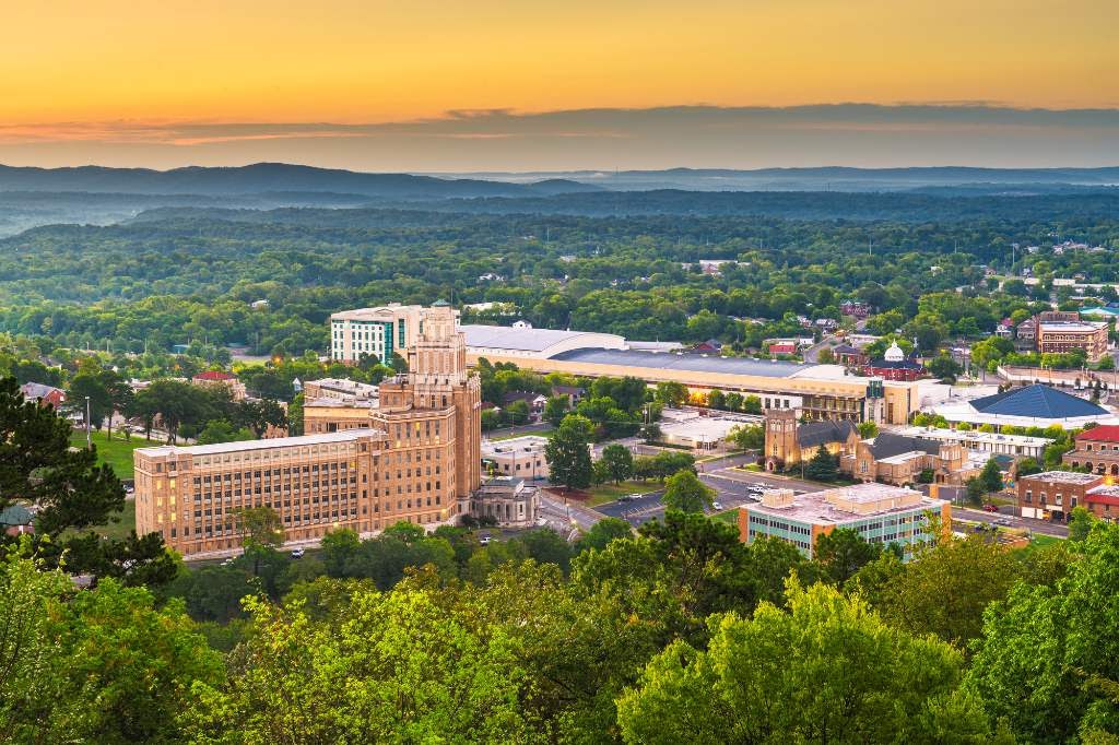 hot springs, Arkansas.