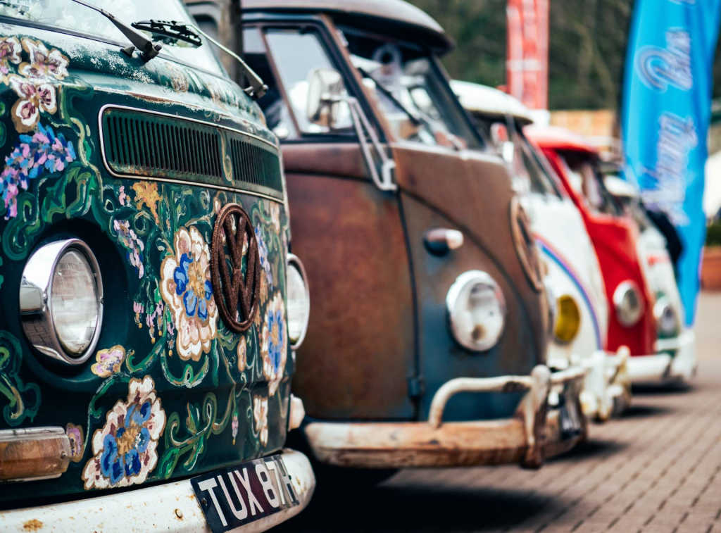 classic VW vans.
