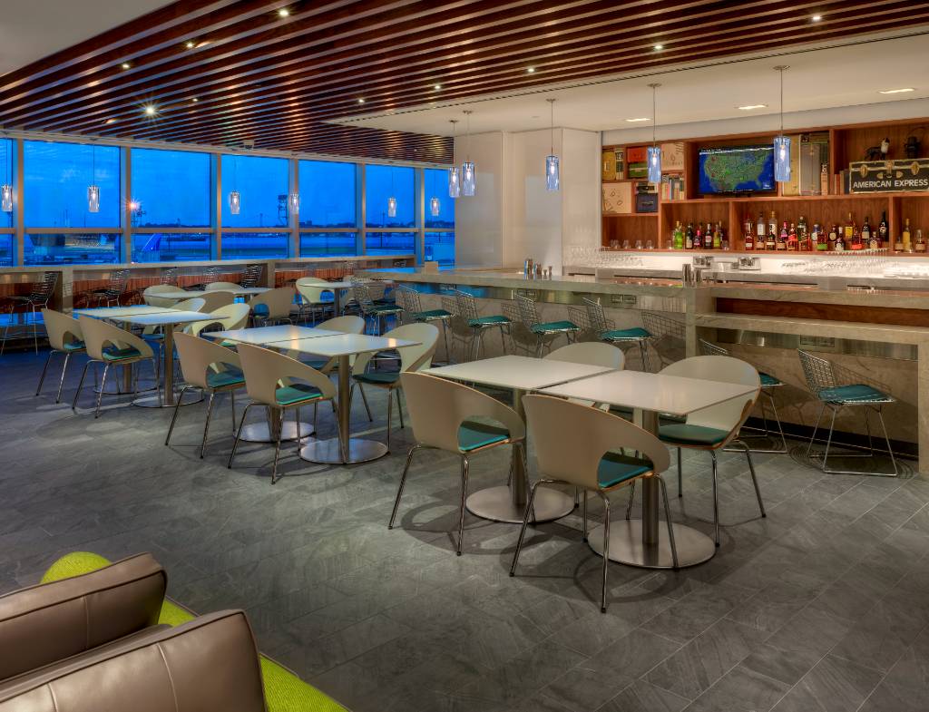 american express lounge at LGA.