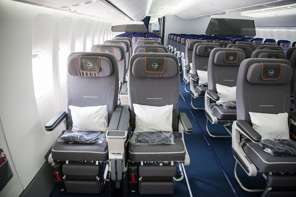 Lufthansa premium economy seats.