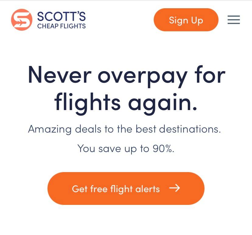 signup screen for Going.