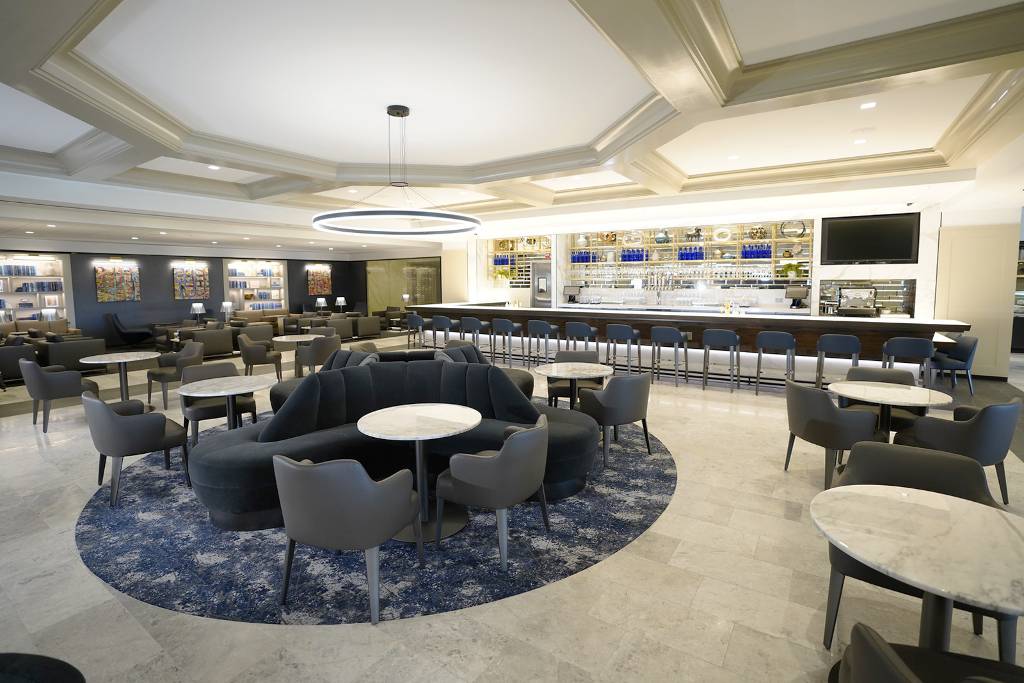 United Polaris lounge.