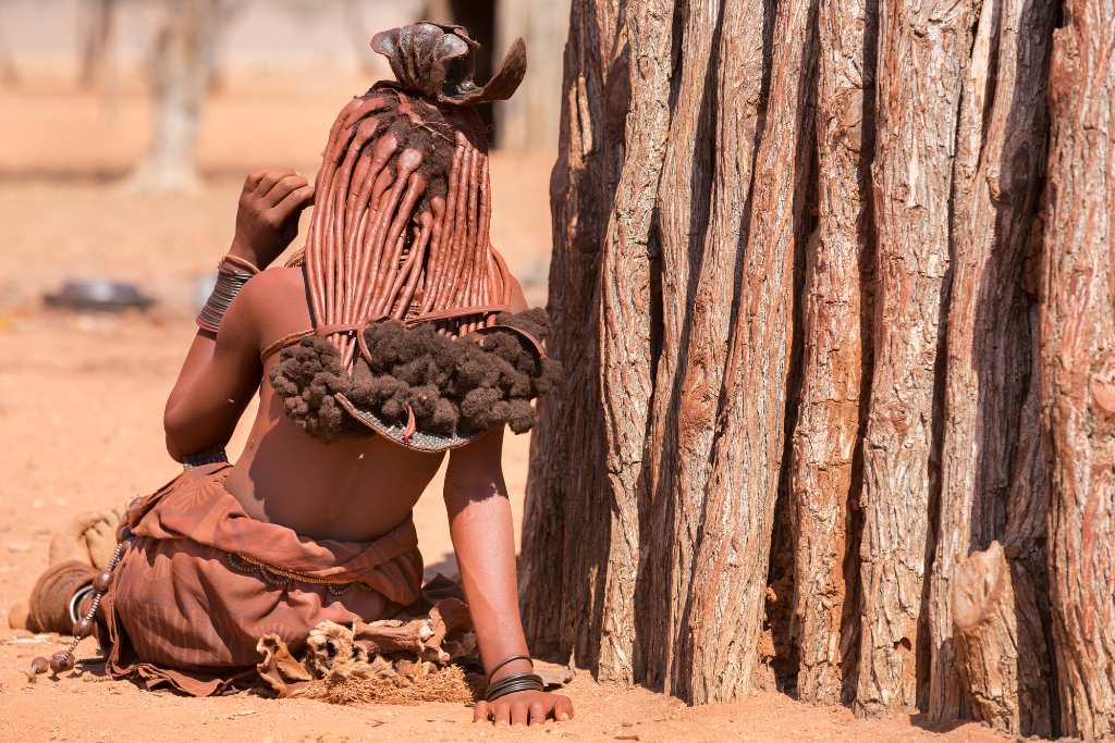 Himba woman in Namibia.