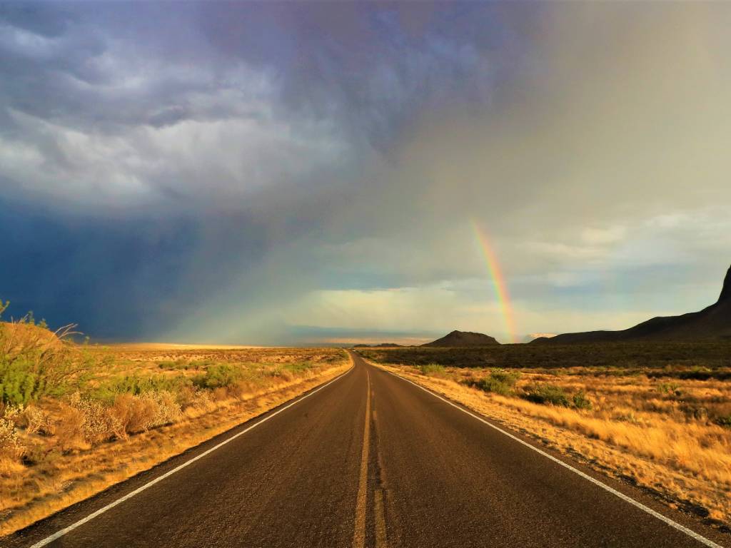 driving in West Texas.