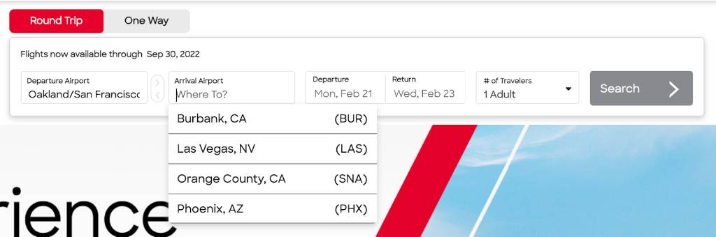 selecting destination on jsx.