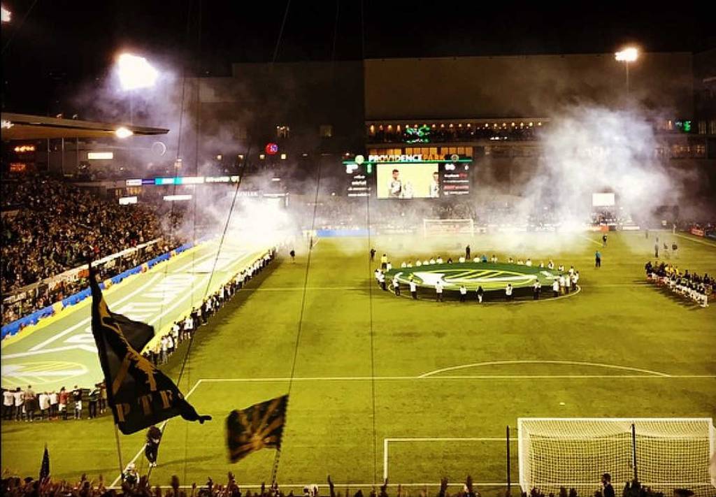 Timbers soccer game in Portland.