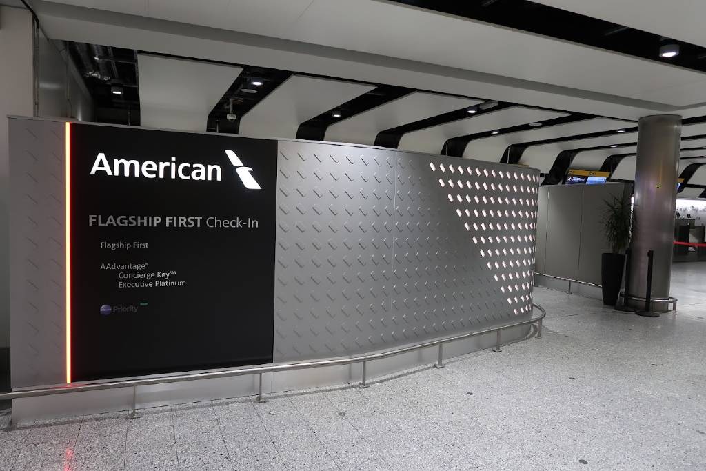 Flagship First check-in.