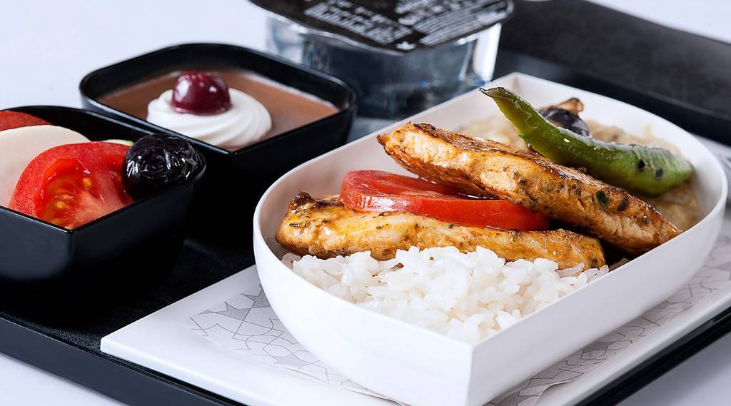 food on Turkish airlines in business class.