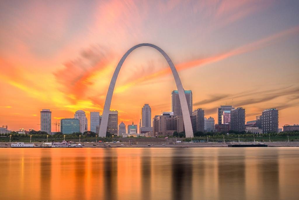 Gateway Arch in St. Louis.