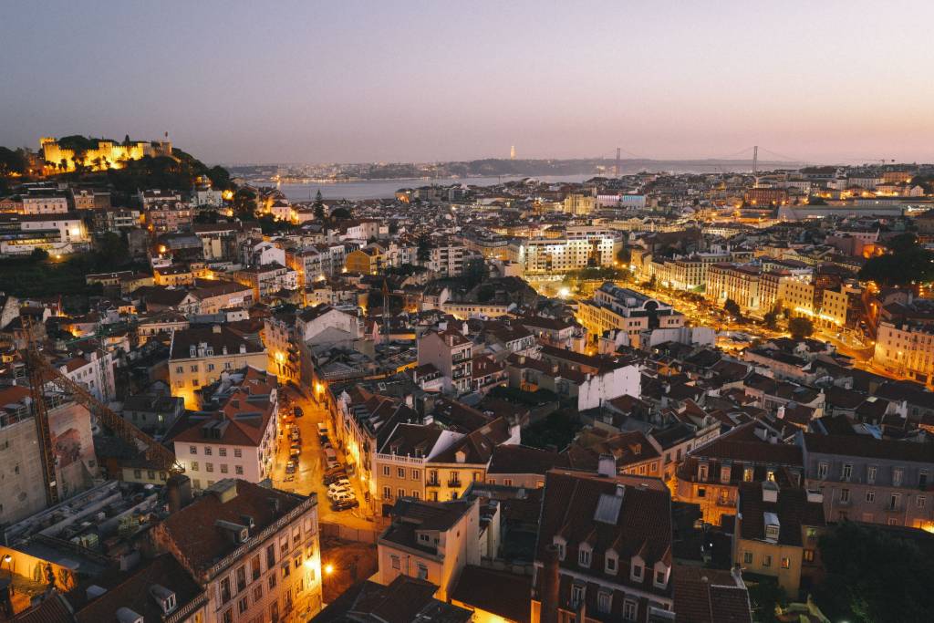 Lisbon by night.