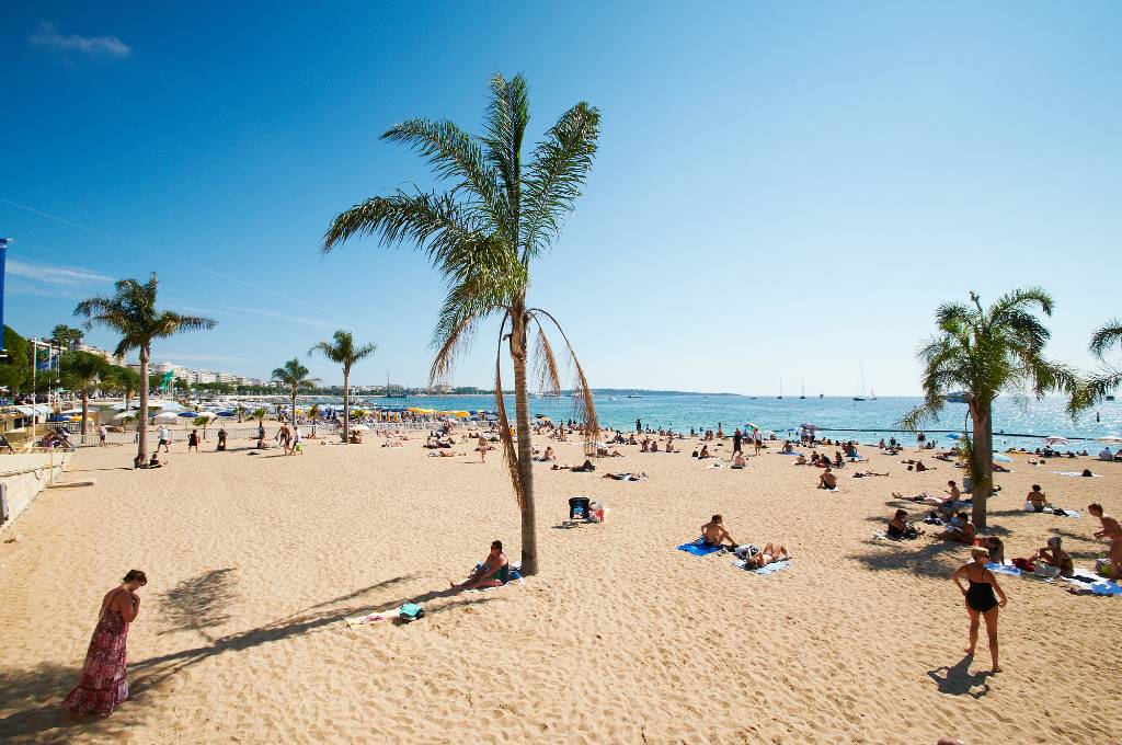 The beach in Barcelona.