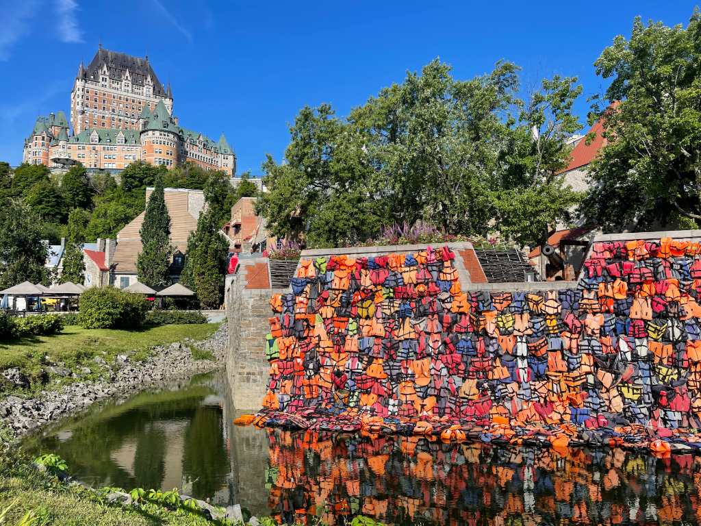 Public art in Quebec City.